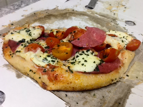Saftige Pizza