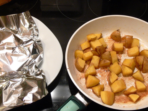 Kartoffeln fertig braten