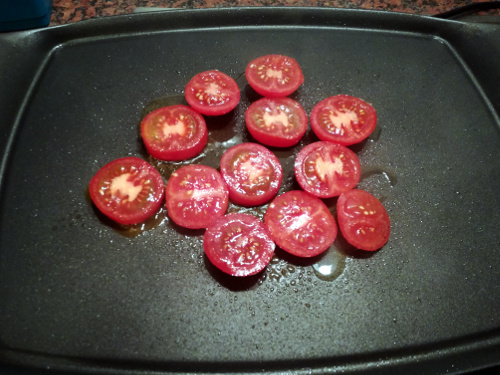 Tomatenscheiben grillen