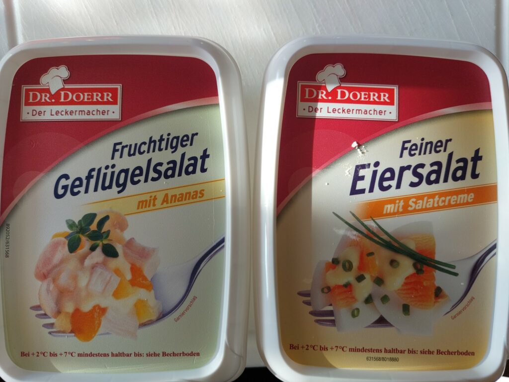 Fruchtiger Eiersalat und Feiner Geflügelsalat - oder umgekehrt