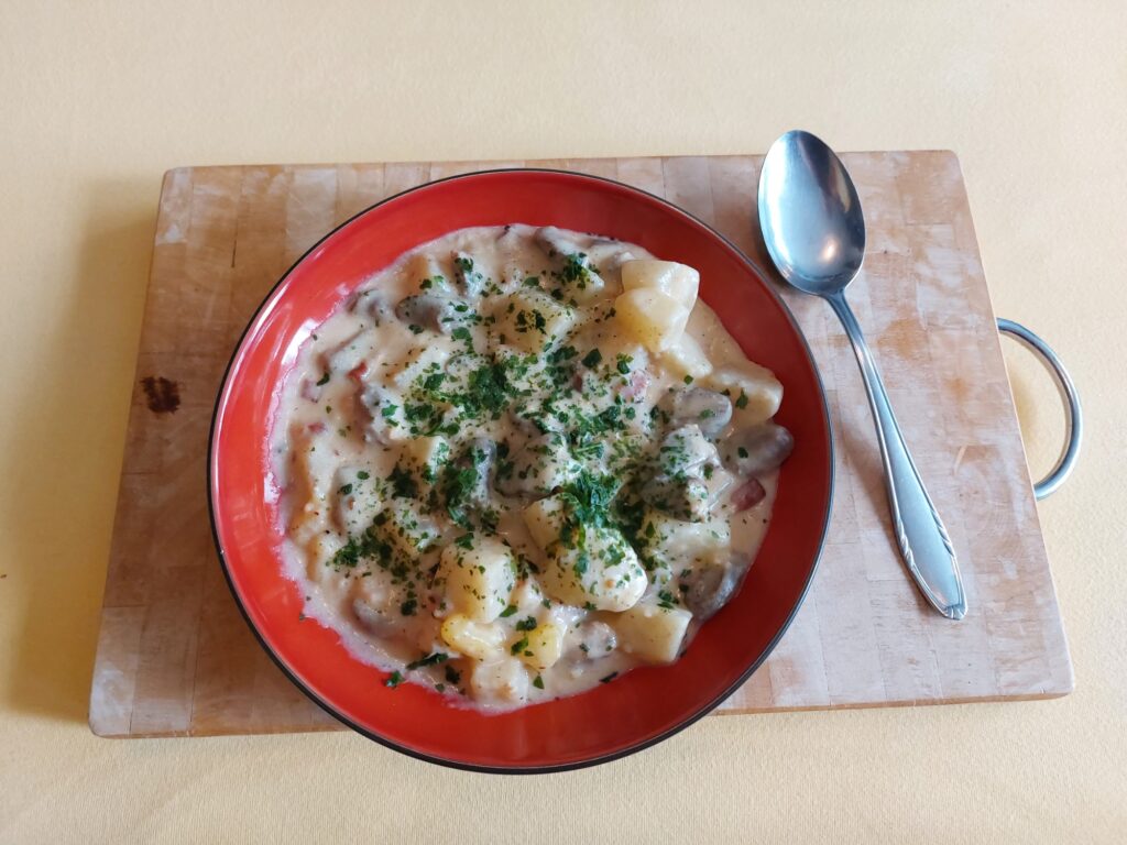 Kohlrabi-Kartoffel-Herz-Pfanne