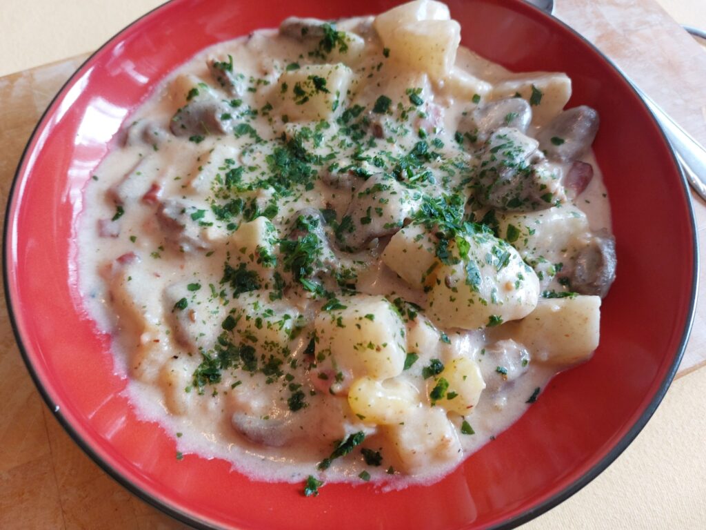 Kohlrabi-Kartoffel-Herz-Pfanne