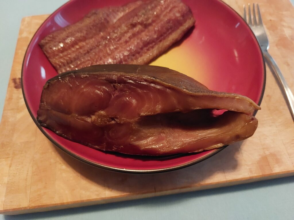 Räucherfisch: Wels, Karpfen