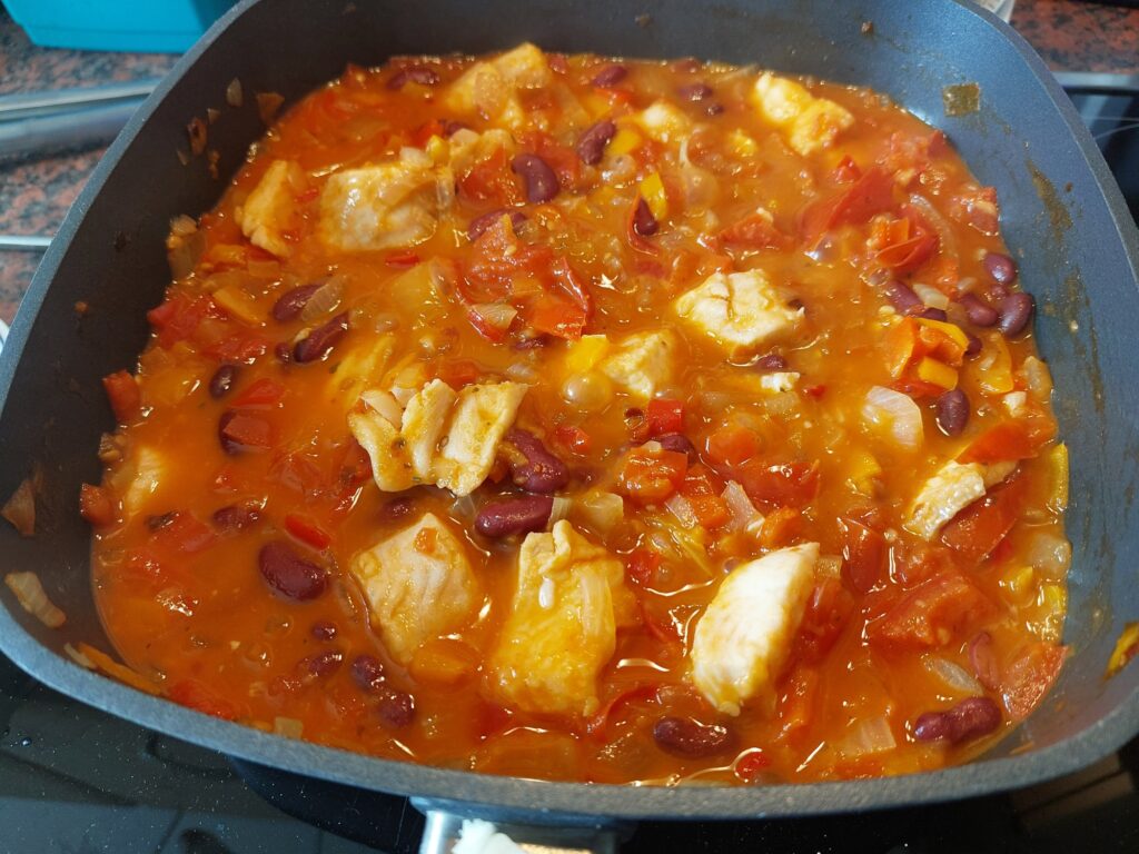 Chili con Pescado ist fertig