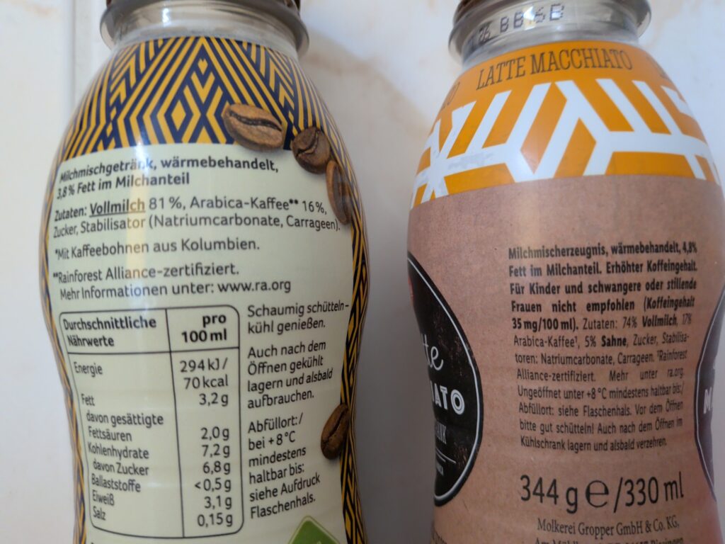 Zutatenlisten
