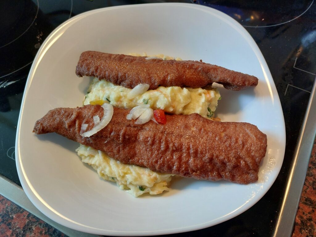 Brathering mit Kartoffelbrei